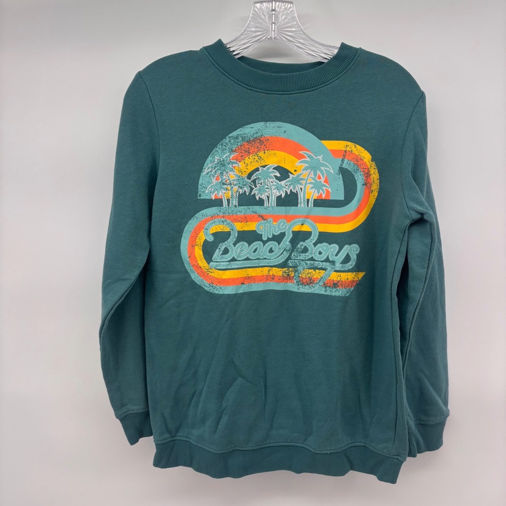 The‎ Beach Boys Graphic Sweatshirt 80s Style Retro Teal Small S